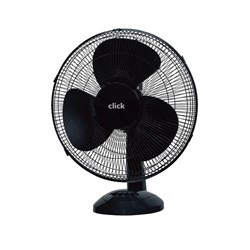 Click 0593781 30cm Desk Fan 3 Speed Settings, Black, 21x49cm - Theodist