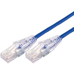 Comsol 0.5m Ultra-Thin Cat 6A UTP Snagless Patch Cable with RJ45 Blue - Theodist