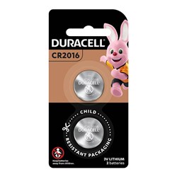 Duracell CR2016 Lithium Coin Battery 2 Pack - Theodist