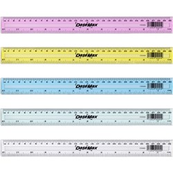 DataMax CR3000 Plastic Ruler 30cm/12in Assorted - Theodist