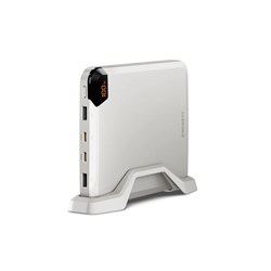 Cygnett VERTPWR 25K Laptop Power Bank 100W 4x USB Ports + Stand, Champagne - Theodist