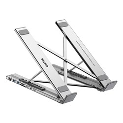 Unitek D1137AGY01 Foldable Laptop Stand + Docking Station 7in1 (2*USB-A USB-C+HDMI+SD/MICRO+PD 100W) - Theodist 