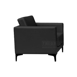 Sofa DA10981 Single Seater Black 770x740x730mm - Theodist