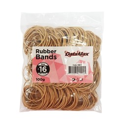 DataMax DM16 No.16 Rubber Bands 38x1.5mm 100g- Theodist