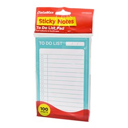 DataMax DM3606 Sticky Notes To Do List Pad, 100 Sheets - Theodist