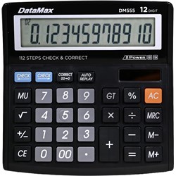 Datamax DM555 - Desktop Calculator Check & Correct Function 12-Digits CX-555M - Theodist