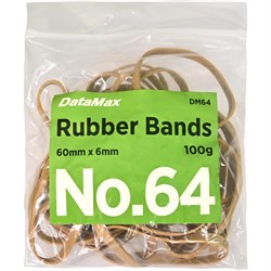 DataMax DM64 No.64 Rubber Bands 60x6.0mm 100g - Theodist