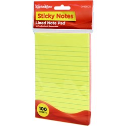 DataMax DM6605 Sticky Notes Lined Note Pad, 100 Sheets - Theodist