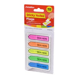 DataMax DM684SH Sticky Notes Flags, 20 Sheets/Colour - Theodist