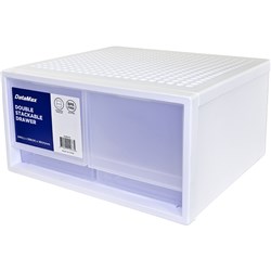 DataMax DM8109 Double Stackable Drawer White 340x306x181mm - Theodist