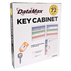 DataMax DM8704 Key Cabinet Wall Mount with Lock Holds 72 Keys - Theodist