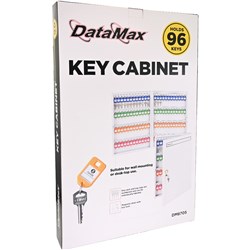 DataMax DM8705 Key Cabinet Wall Mount with Lock Holds 96 Keys - Theodist
