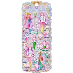 3D Stickers Dress-up Mermaid Green/Purple Assorted 95x230mm DN022 - Theodist