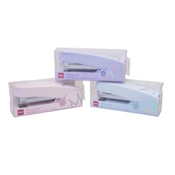 Deli Stapler Half Strip Uses 24/6 & 26/6 Staples Assorted Colours - Theodist