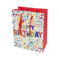 Artwrap Happy Birthday E5913 Gift Bag Medium 178x102x228mm - Theodist
