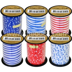 Artwrap E626 Ribbon Roll 10mmx10m Assorted Colour/Designs - Theodist