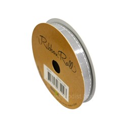 Artwrap E8699 Ribbon Roll Fabric Silver 10mmx3m - Theodist