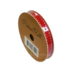 Artwrap E8701 Ribbon Roll Fabric Red 10mmx3m - Theodist