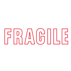 Shiny EN019 "FRAGILE" OA Pre-Inked Stamp - Theodist