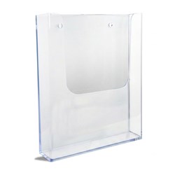 Deflecto EX10 Brochure Holder A4, 1 Tier Wall Mount - Theodist