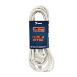 Torq 3M Extension Lead 3 Core 10A Plug & Connector - Theodist
