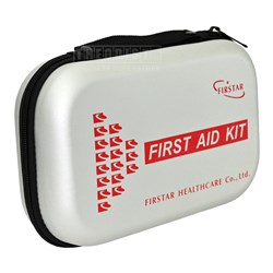 Firstar First Aid Kit in Zippered Case 42 Pcs, Grey - Theodist