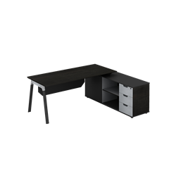 Dious Athens Series Executive Desk 2000x1600x750mm - Theodist