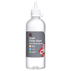 Educational Colours GUM500 Craft Clear Gum Glue 500mL - Theodist