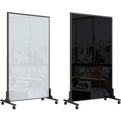 Partition Movable (Tempered Glass Black/White Sides) 1016x1854x32mm - Theodist