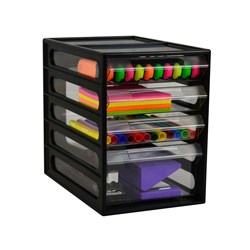 Italplast I330GR Office Organiser Cabinet 4 Drawers_1 - Theodist