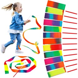 JoyCat Dance Streamers 24 Pack Rainbow Colored - Theodist