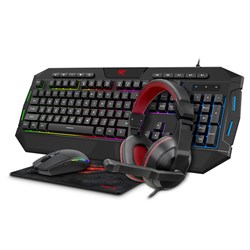 KB501CM 4NI1 Gaming Combo - Mouse, Keyboard, Headphone, Mousepad - Theodist