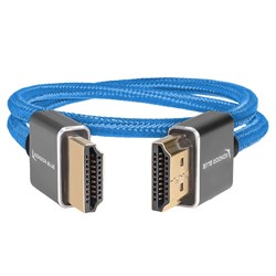 Kondor Blue HDMI Thin Braided Cable, 16in (40cm)/4096x2160 60Hz, KB-HDMI14 - Theodist