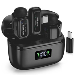 Neewer KM19 Mini Wireless Lavalier Microphone with Charging Case - Theodist