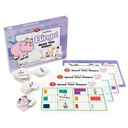 Learning Can Be Fun Beat The Hippo Fractions Bingo - Theodist
