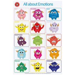 Learning Can Be Fun LEP All About Emotions Wall Chart - Theodist