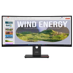 Lenovo ThinkVision T34wD-40 34-inch WQHD Curved USB-C Monitor – 3440 × 1440, 120Hz, VA, HDMI, DisplayPort - Theodist