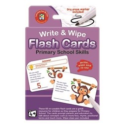 Learning Can Be Fun LFCPSS1M Flash Cards Primary School Skills with Marker Age 4+ - Theodist