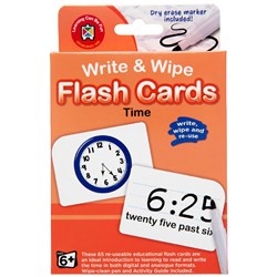 Learning Can Be Fun LFCTM Flash Cards Time with Marker Age 6+ - Theodist