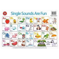 Learning Can Be Fun Single Sounds Are Fun Placemat - Theodist