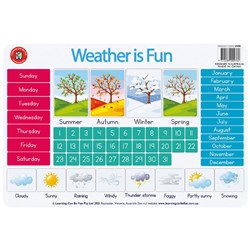 Learning Can Be Fun LPMW Weather is Fun Placemat  - Theodist