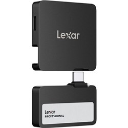 Lexar SL400 Professional Go 1TB Portable SSD Hard Drive External with Hub - Theodist