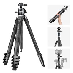 Neewer LT38 Carbon Fiber Tripod with 360° Panorama Ball Head - Theodist