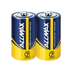 Allmax MAXD2 Alkaline Maximum Power Batteries D2 LR20 1.5V 2 Pack - Theodist