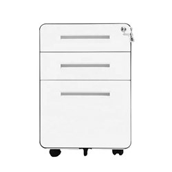 MCD3 Pedestal Curved Arch Edge 2 Drawer 1 Filing - Theodist