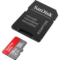 SanDisk-Ultra Micro SDHC Card 16GB 98MB/S + Adaptor SDSQUAR-016G-GN6MA - Theodist