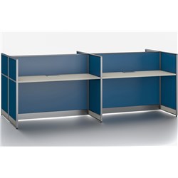 Workstation MLB4 4 Men Face-To-Face 2890Lx1230Wx1100H - Theodist