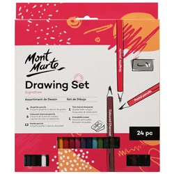 Mont Marte MMGS0020 Coloured Pencils Drawing Set Signature 24pc - Theodist