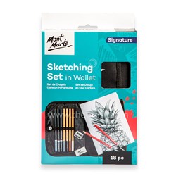 Mont Marte MMGS0057 Sketching Set in Wallet 18pc - Theodist
