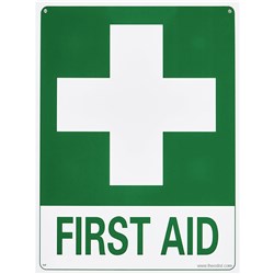 Sandleford MS29 "First Aid" Plastic Safety Sign 300x225mm - Theodist